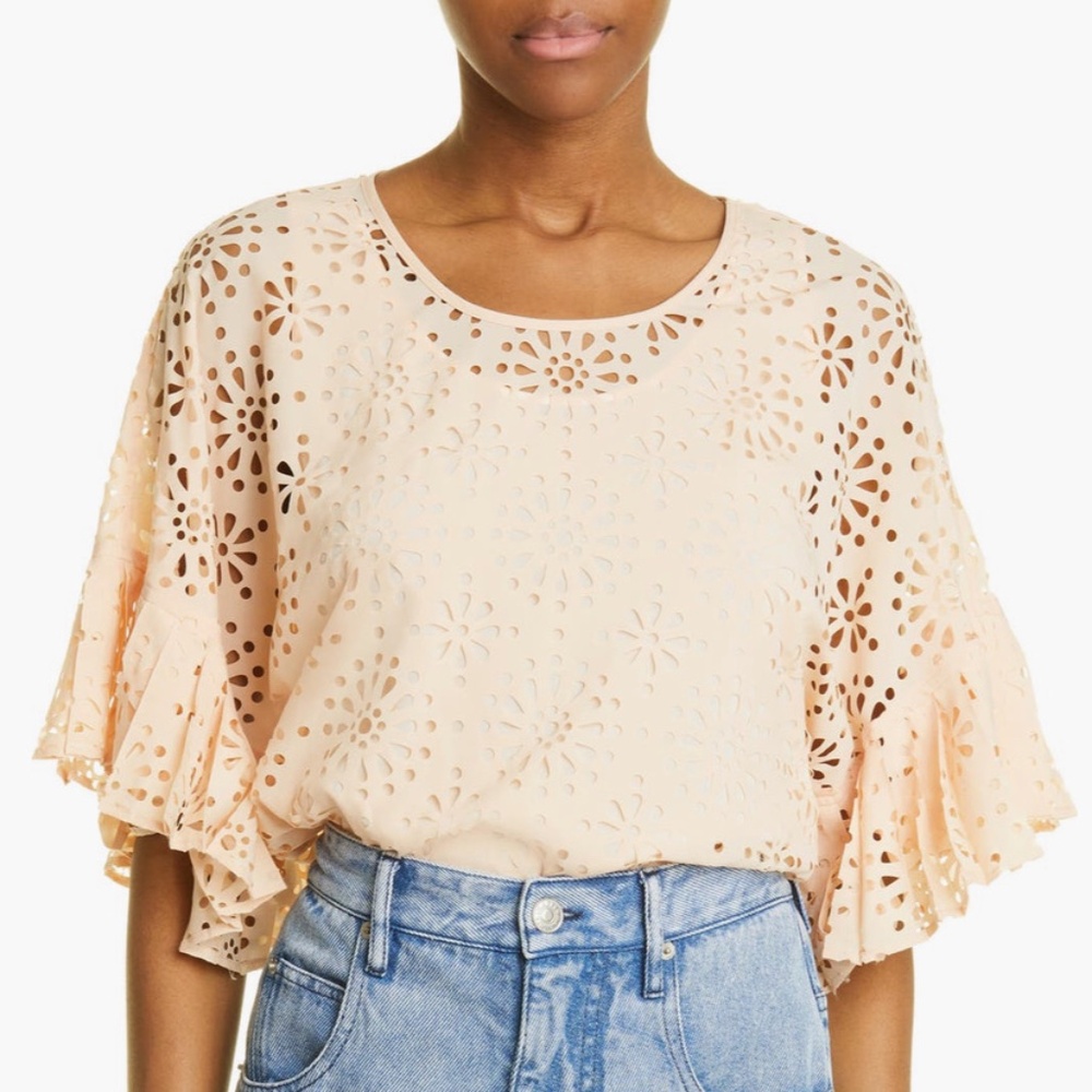 See By Chloe, Nude Blouse